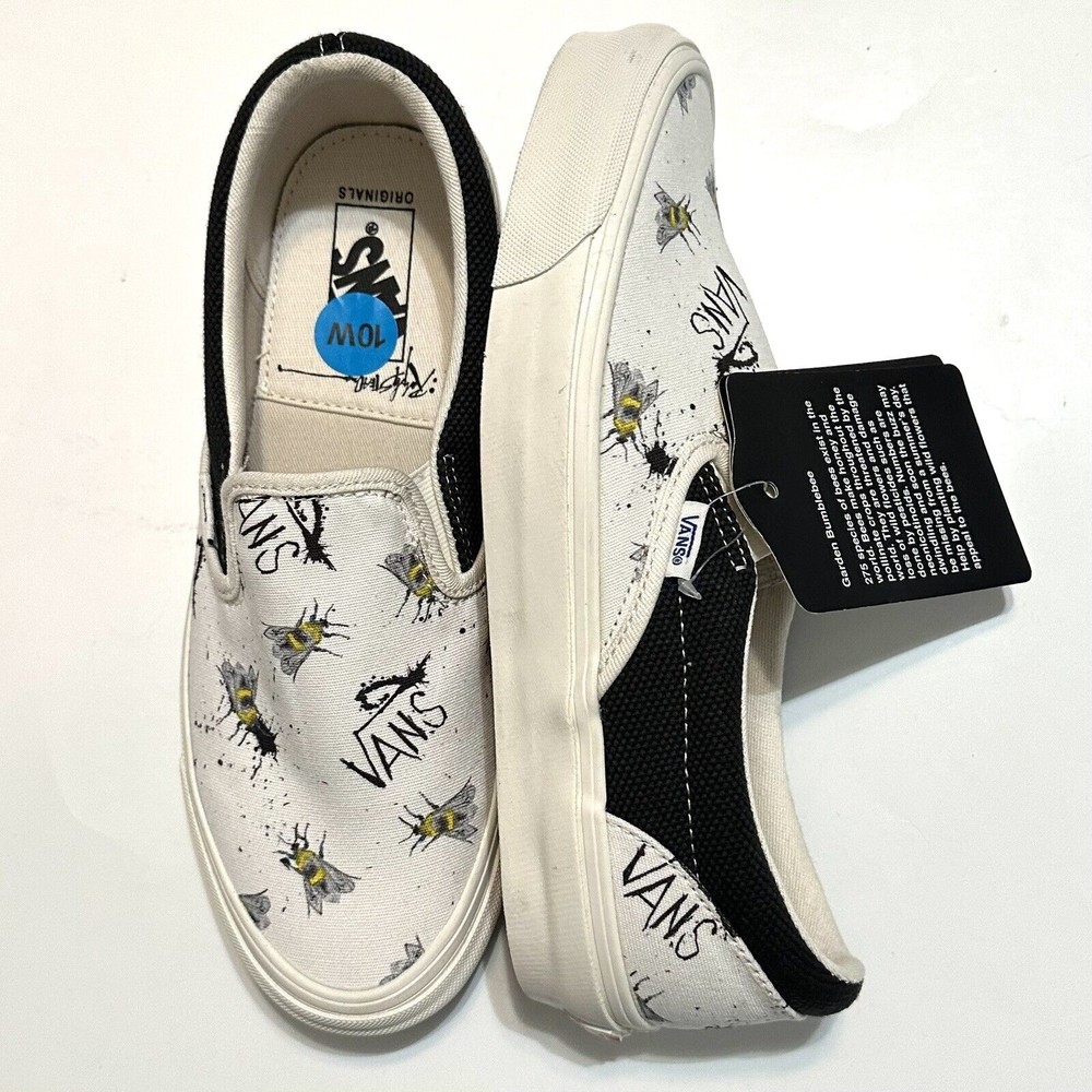 Vans x Ralph Steadman "Save The Bees" Classic Slip On Critical Critters Size 8 - Picture 2 of 9